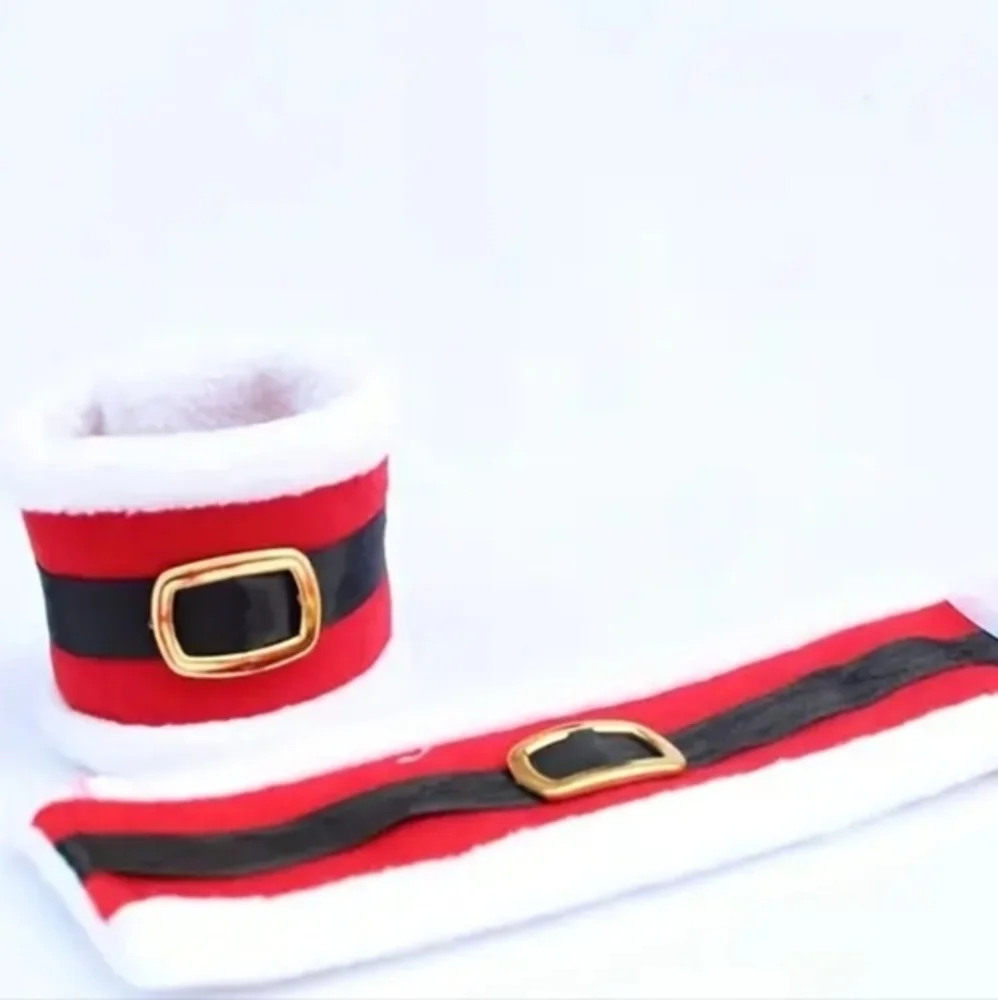 4pcs Christmas Buckle Santa Belt Festive Napkin Holders. NEW NWT. - Picture 7 of 11